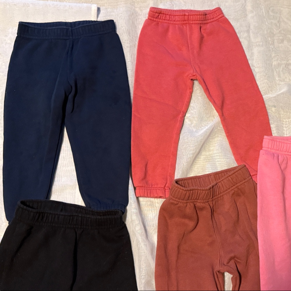 Garanimals Kids Joggers in Navy, Coral, Black, and Rust